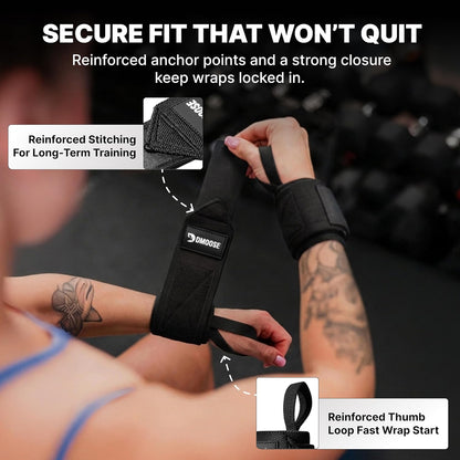 Heavy Duty 18" Wrist Wraps for Weightlifting - USPA Approved Support & Pain Relief Straps for Men & Women