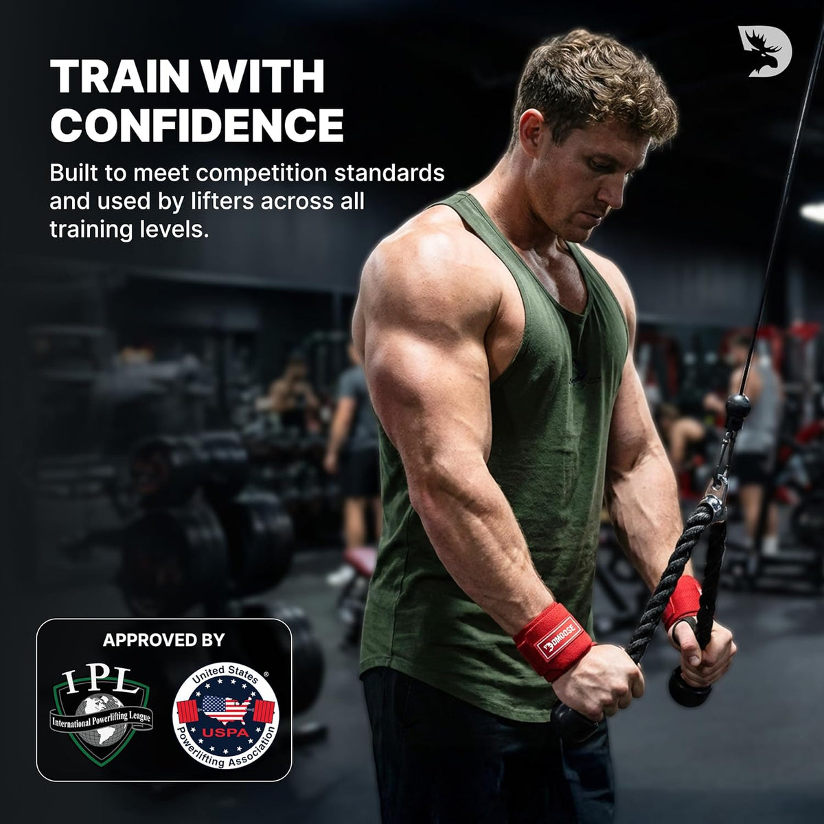 Heavy Duty 18" Wrist Wraps for Weightlifting - USPA Approved Support & Pain Relief Straps for Men & Women
