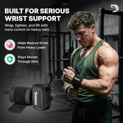 Heavy Duty 18" Wrist Wraps for Weightlifting - USPA Approved Support & Pain Relief Straps for Men & Women