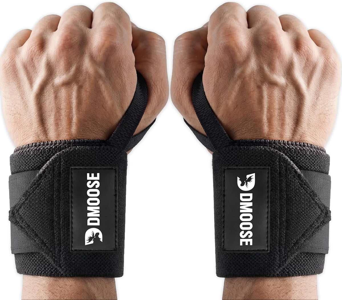 Heavy Duty 18" Wrist Wraps for Weightlifting - USPA Approved Support & Pain Relief Straps for Men & Women